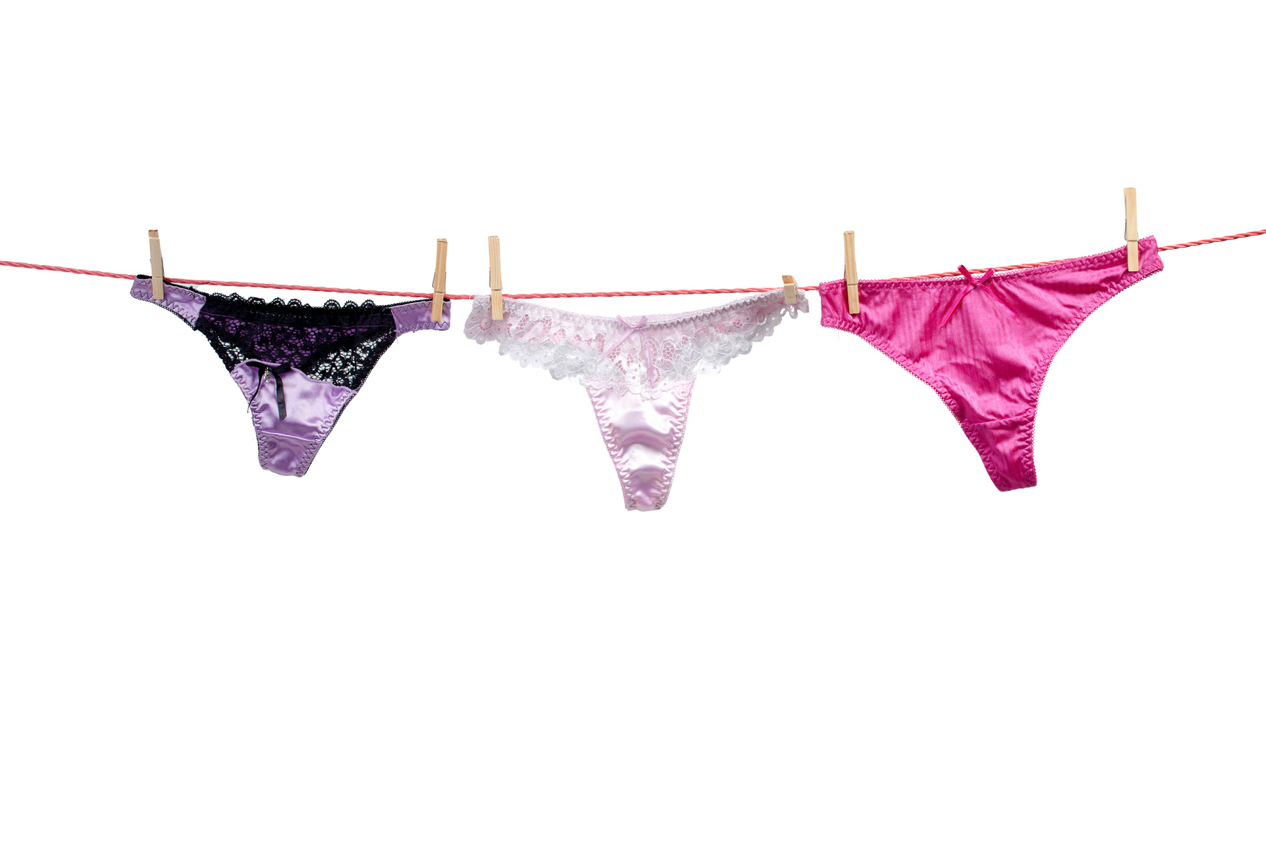 Women's panties on the clothesline